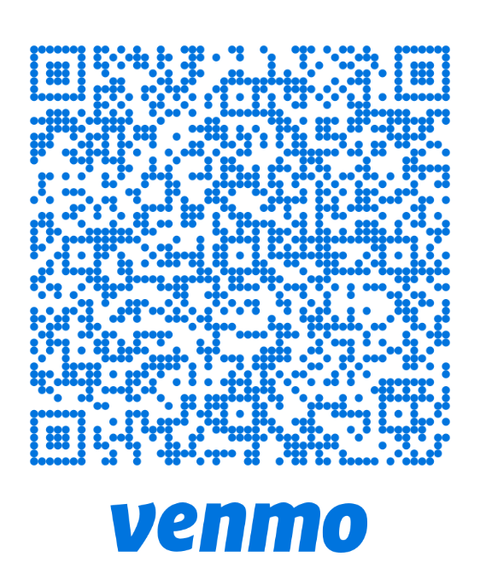 Venmo QR code for donating to the Bexley Gridiron Club